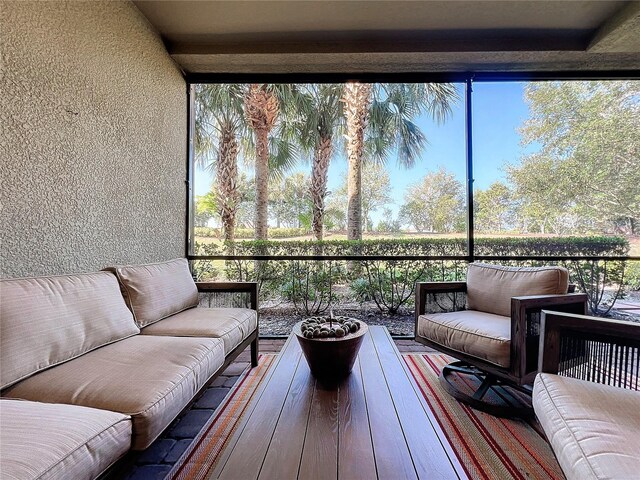 view of sunroom / solarium