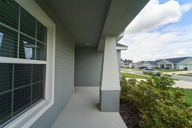 exterior space featuring a porch