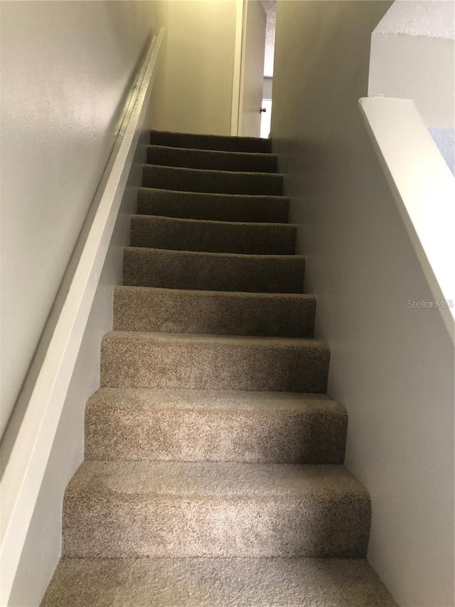 stairs with carpet