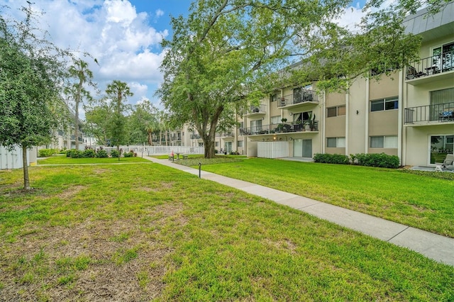 surrounding community featuring a yard