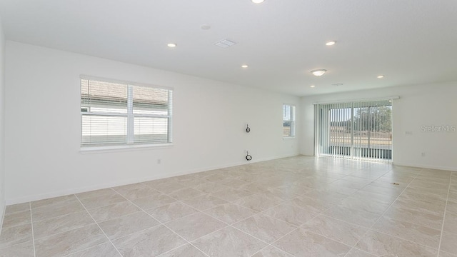 view of tiled empty room