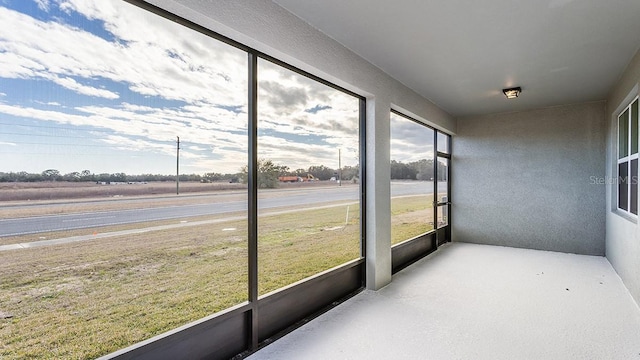 view of sunroom