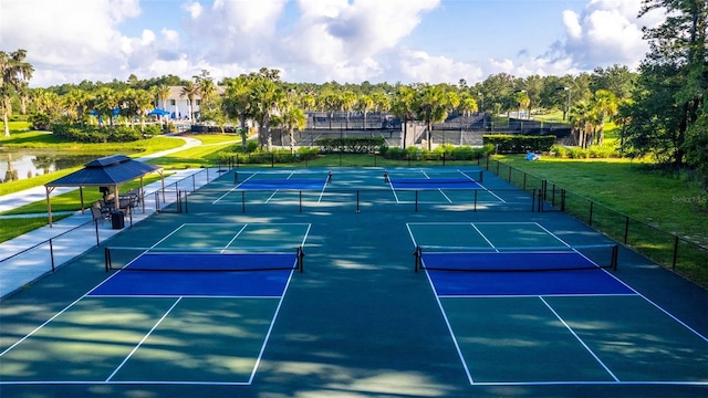 view of tennis court