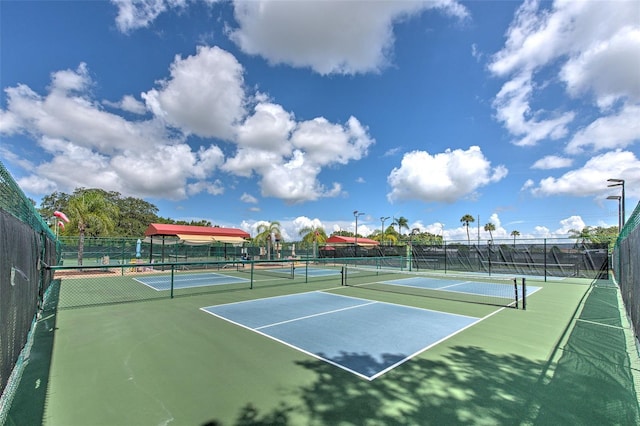 view of sport court