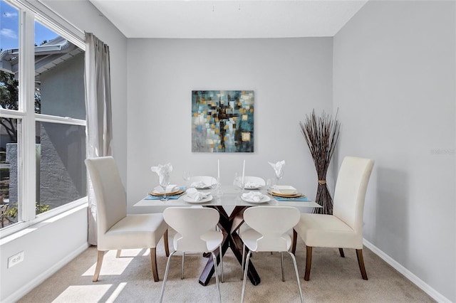 2309 Mooney Pl, Sun City Center, FL 33573 - dining room featuring carpet floors and baseboards