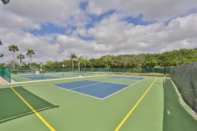 view of tennis court