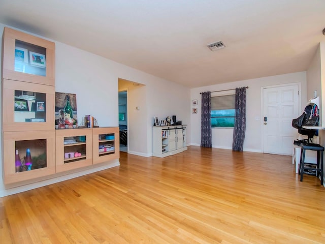 living room featuring hardwood / wood-style floors