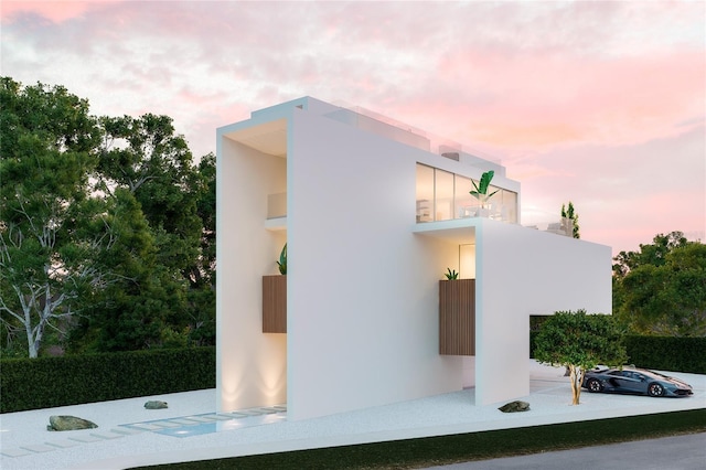 view of property exterior featuring stucco siding