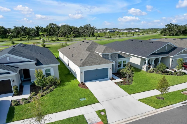 aerial view featuring a residential view