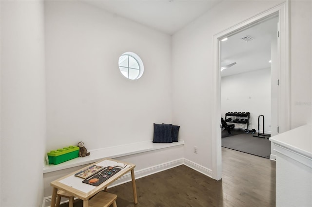 office featuring wood-type flooring