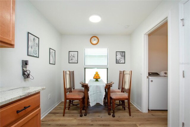 interior space featuring light wood-type flooring