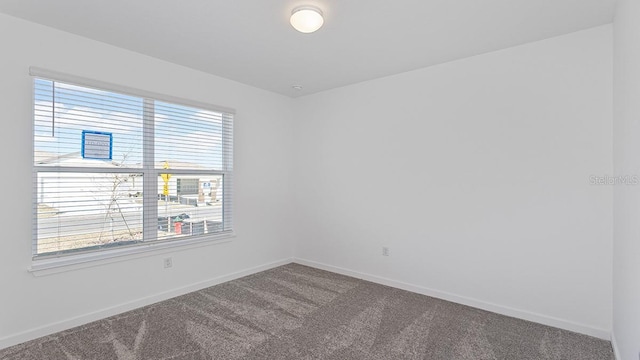 empty room featuring carpet flooring