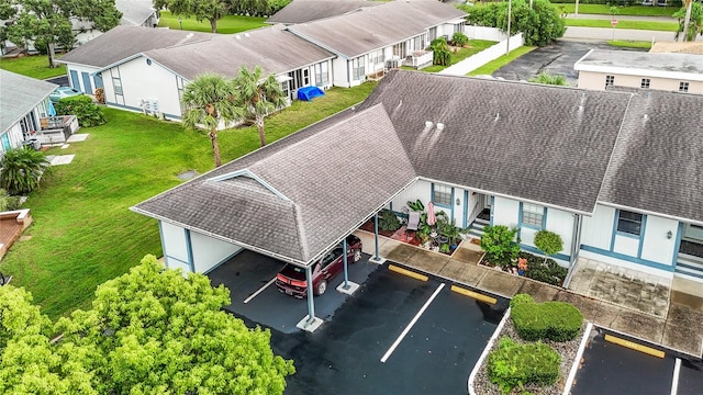 drone / aerial view featuring a residential view