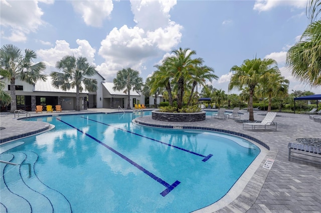 pool featuring a patio