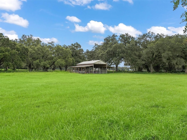 view of yard featuring a gazebo