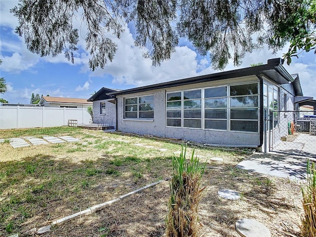 view of rear view of property