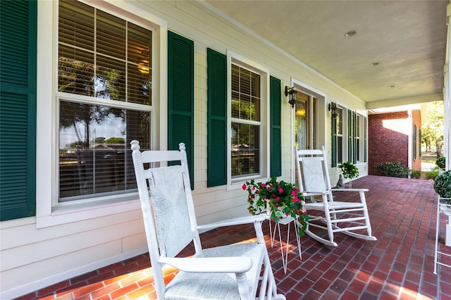 view of patio / terrace featuring a porch