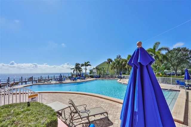 view of pool with a patio