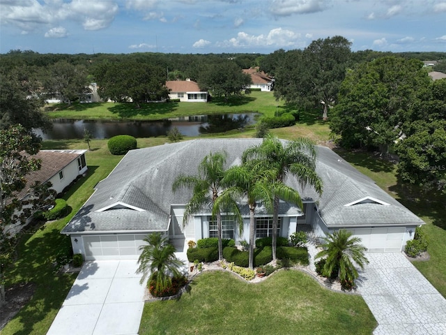 902 Mcdaniel St Unit 1, Sun City Center, FL 33573 - view from above of property featuring a large body of water