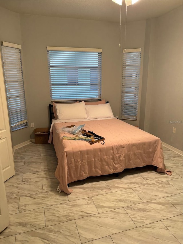 view of tiled bedroom