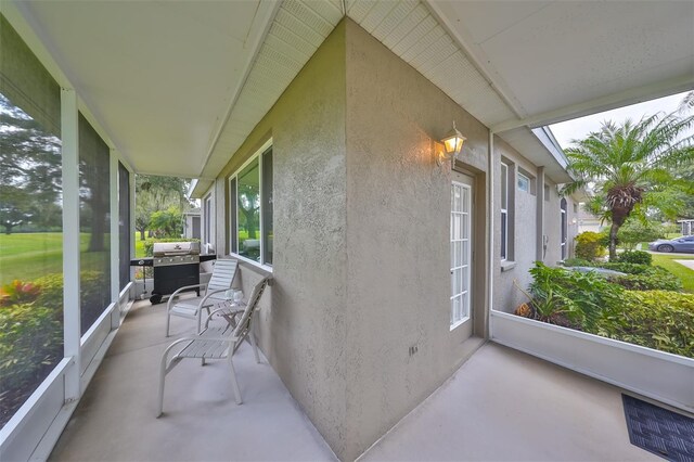 view of sunroom / solarium