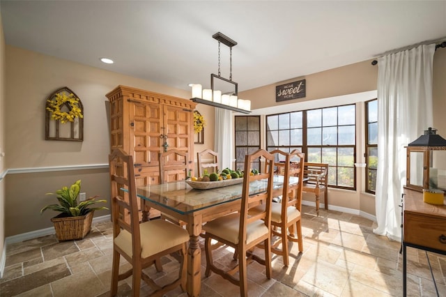 view of dining space