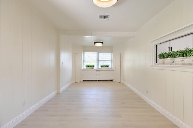 interior space featuring light wood-type flooring