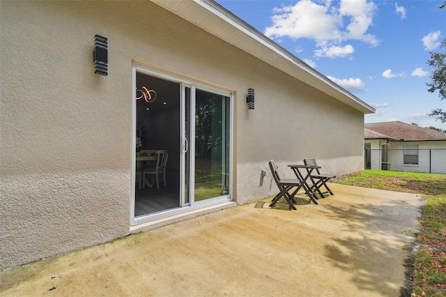 view of patio / terrace with fence