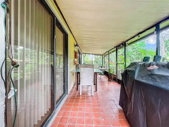 view of sunroom