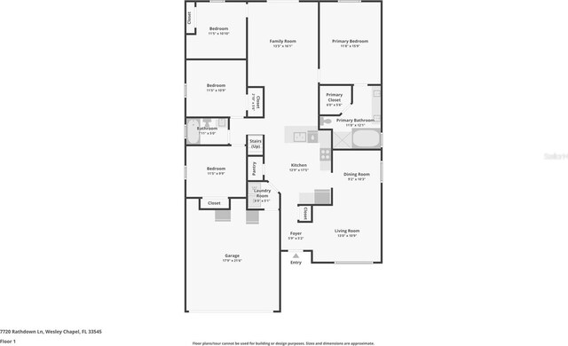 7720 Rathdown Ln, Wesley Chapel, FL 33545 - view of room layout