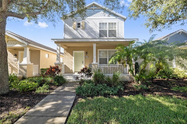 view of front of home with a porch