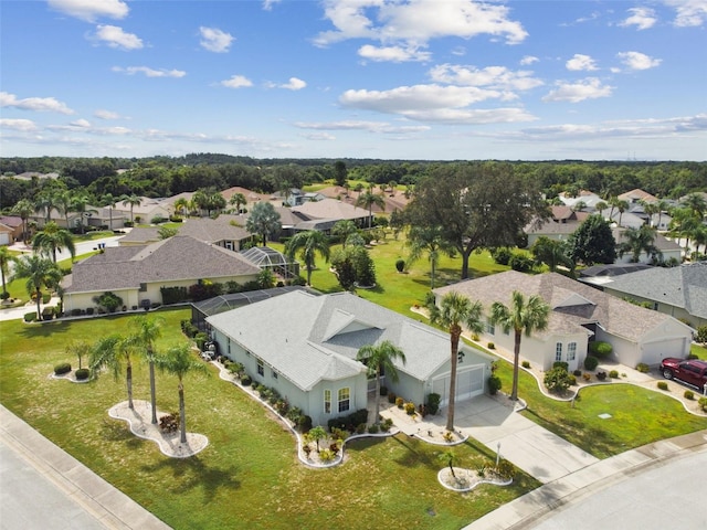 birds eye view of property featuring a residential view