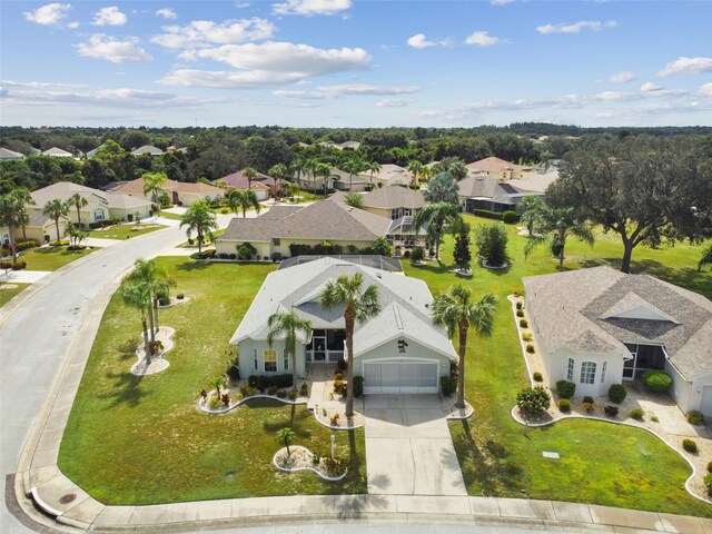 bird's eye view featuring a residential view