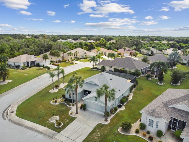 birds eye view of property featuring a residential view