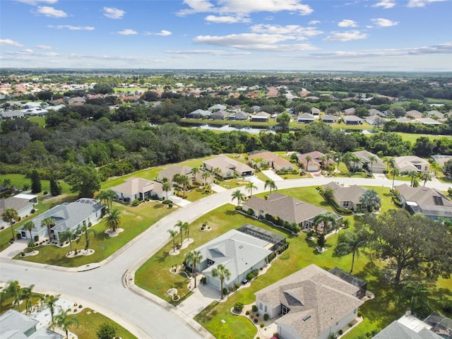 aerial view featuring a residential view