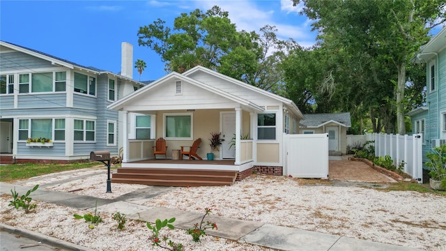 view of rear view of property