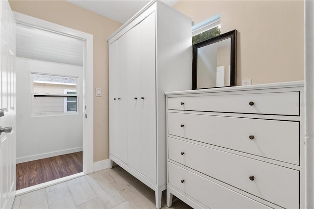 interior space featuring hardwood / wood-style flooring