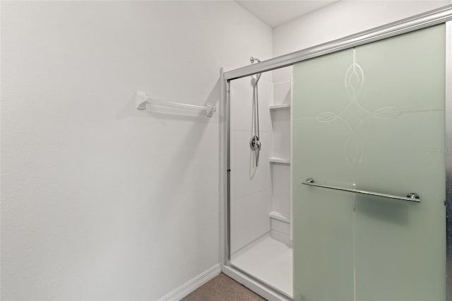 bathroom with walk in shower