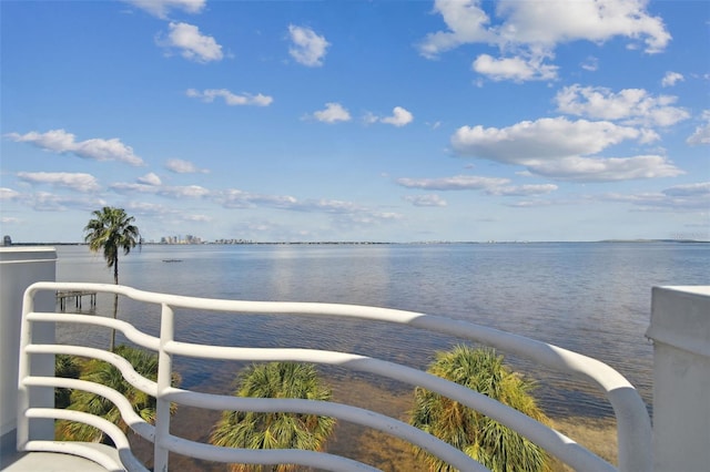 view of water feature