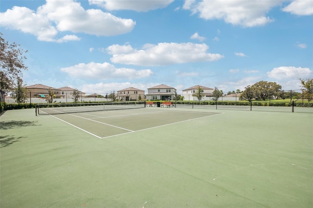 view of tennis court