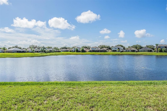 water view featuring a residential view