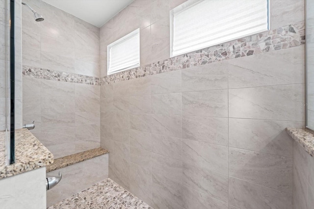 5217 Forbes Ter, Port Charlotte, FL 33981 - full bathroom with a tile shower