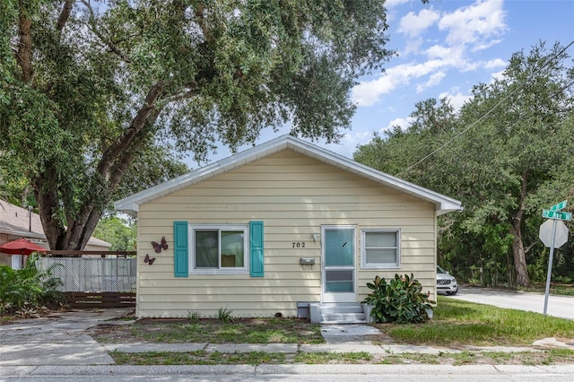 view of bungalow