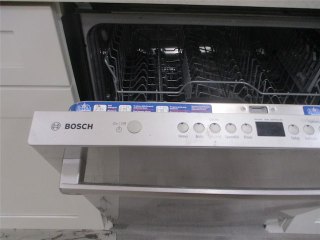 details with dishwashing machine