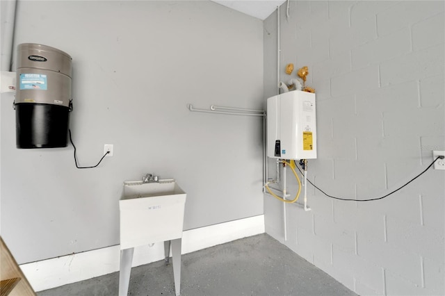 utilities with tankless water heater