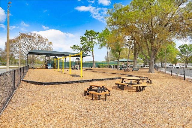 view of jungle gym