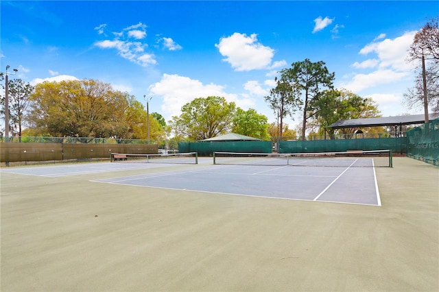 view of sport court