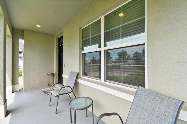 view of patio featuring covered porch