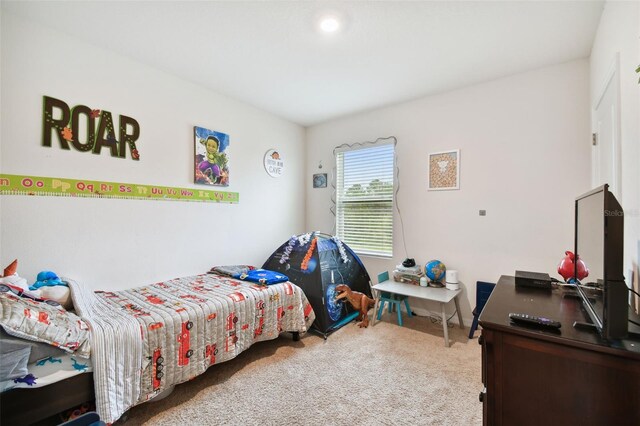 bedroom featuring carpet flooring