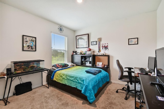 carpeted bedroom with baseboards